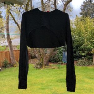 Coolibar black Luna pullover shrug NWT